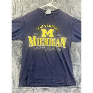 Michigan Wolverines T Shirt Lee Sports Mens Medium Vintage 90s